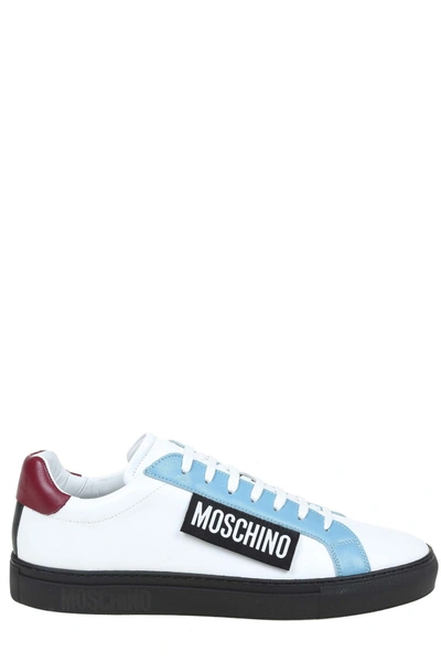 Shop Moschino Logo Patch Low In Multi