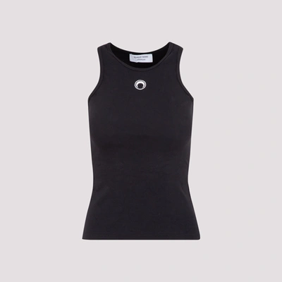 Shop Marine Serre Moon Embroidered Tank Top In Black