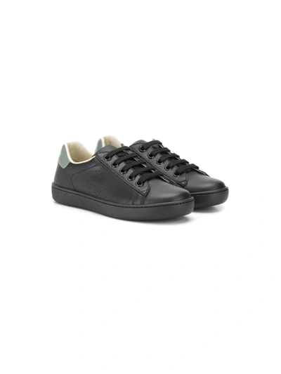 Shop Gucci New Ace Sneakers In Black