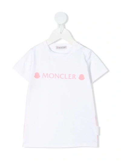 Shop Moncler Logo-print T-shirt In White