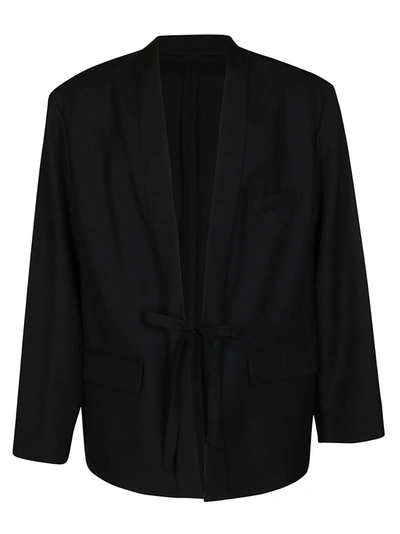 Shop Ambush Drawstring Blazer Jacket In Black