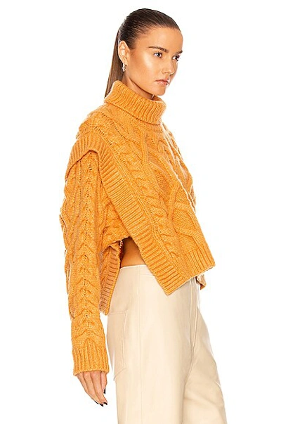 Shop Aknvas Bonnie Wool Sweater In Cinnamon