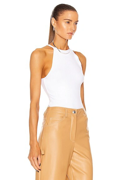 Shop The Range Primary Rib Braided Halter Top In White