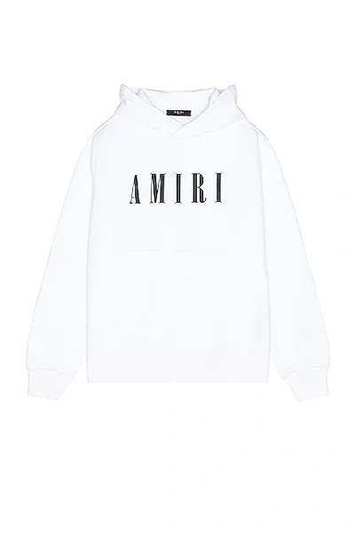 Shop Amiri Core Logo Hoodie In White