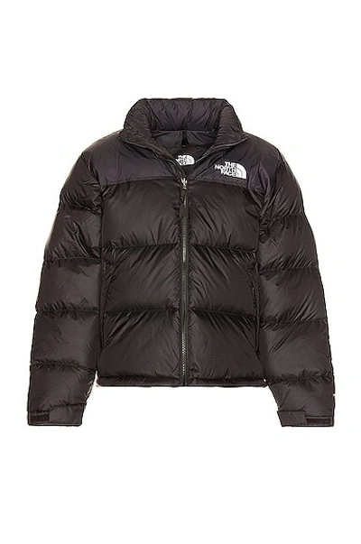 The North Face Solid Color Padded Jacket With Embroidered Logo In Recycled Tnf Black