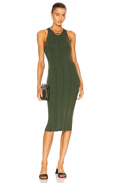 Shop L Agence Shelby Bodycon Dress In Olive Night