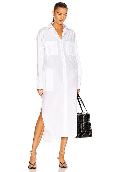Shop Wardrobe.nyc Shirt Dress In White