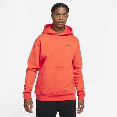 Shop Jordan Men's  Brooklyn Fleece Pullover Hoodie In Orange