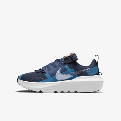 Shop Nike Crater Impact Big Kids' Shoes In Midnight Navy,orange,imperial Blue,white