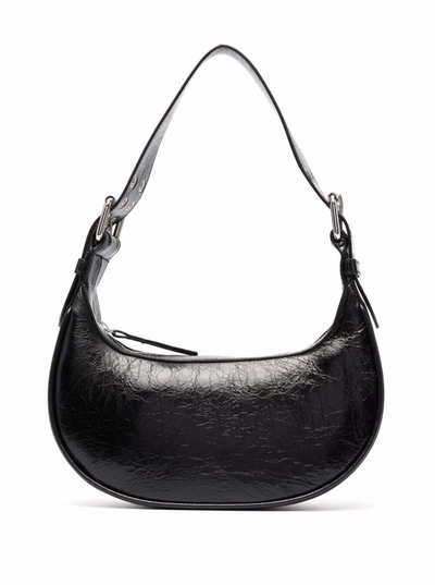 Shop By Far Soho Black Leather  Shoulder Bag