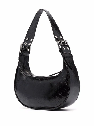 Shop By Far Soho Black Leather  Shoulder Bag
