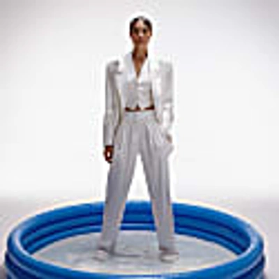 Aggi By Halewski Uma Aesthetic White Vest In White