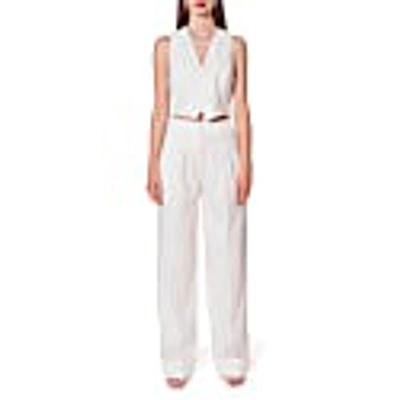 Aggi By Halewski Uma Aesthetic White Vest In White