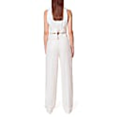 Aggi By Halewski Uma Aesthetic White Vest In White