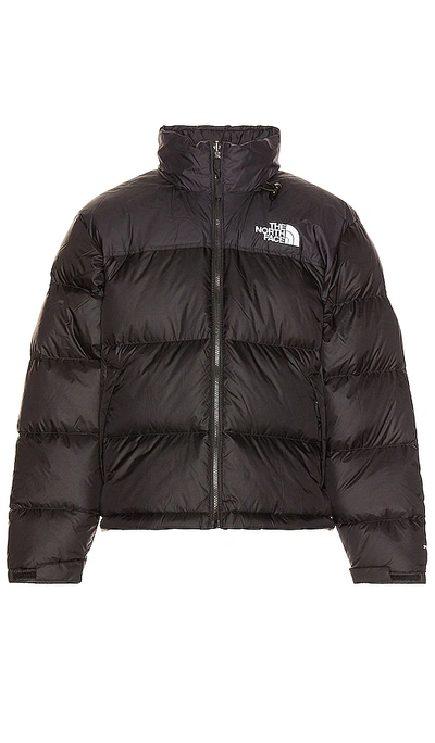 The North Face Solid Color Padded Jacket With Embroidered Logo In Black
