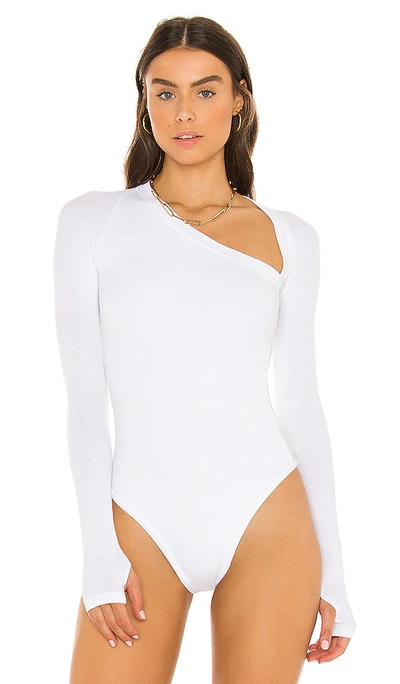 Shop Alix Nyc Stratton Bodysuit In White
