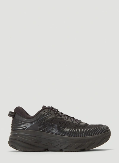 Shop Hoka One One Bondi 7 Sneakers In Black