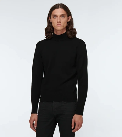 Shop Tom Ford Cashmere Turtleneck Sweater In Black