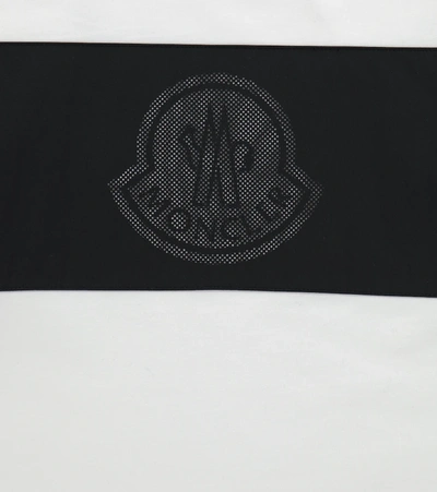 Shop Moncler Logo-printed Cotton T-shirt In Black