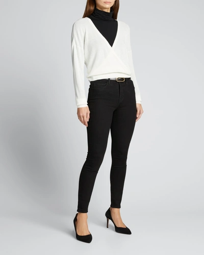 Shop L Agence Monique Ultra High-rise Skinny Jeans In Jet