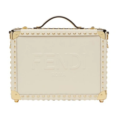 Shop Fendi Travel Case Small In Blanc