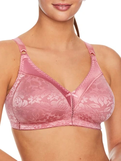 Shop Bali Double Support Wire-free Bra In Mauve Glow