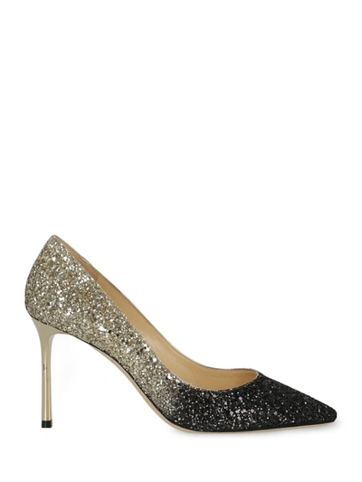 Pre-owned Jimmy Choo Shoe In Black, Gold