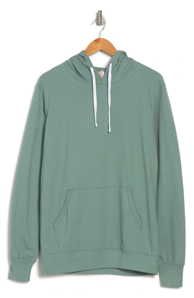 Shop Fleece Factory French Terry Pullover Hoodie In Vintage Teal