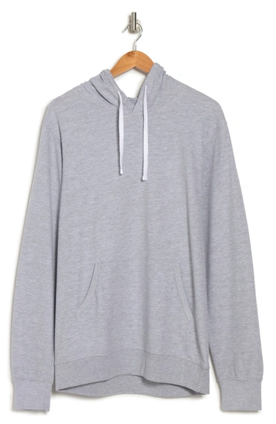 Shop Fleece Factory French Terry Pullover Hoodie In Grey Mix