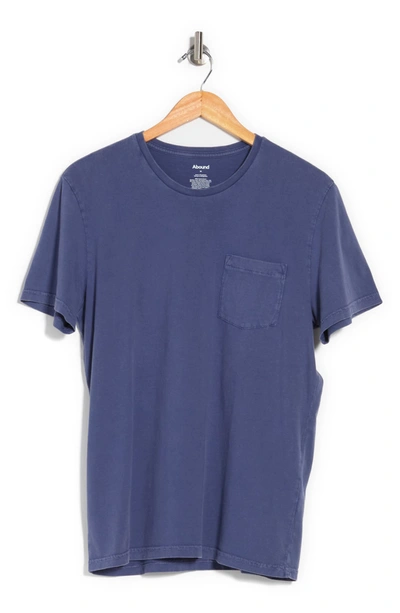 Shop Abound Pocket Acid Wash T-shirt In Blue Twilight