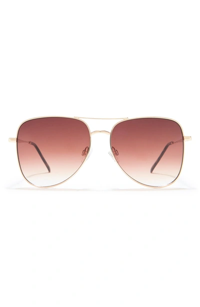 Shop Vince Camuto 60mm Aviator Sunglasses In Gold