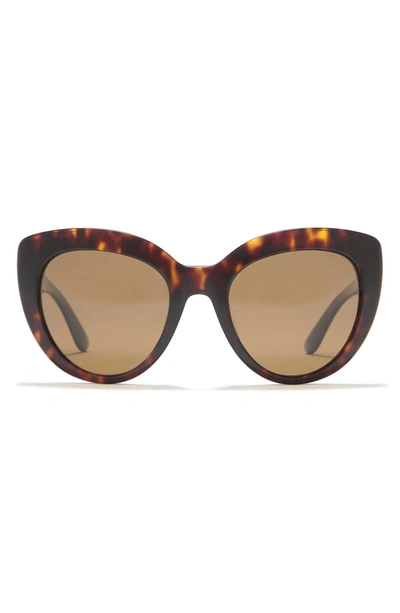 Shop Dolce & Gabbana 53mm Cat Eye Sunglasses In Brown Hava