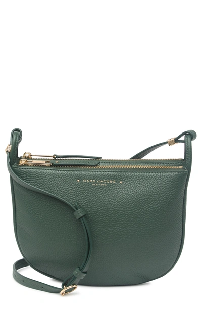 Shop Marc Jacobs Supple Leather Crossbody Bag In Cucumber