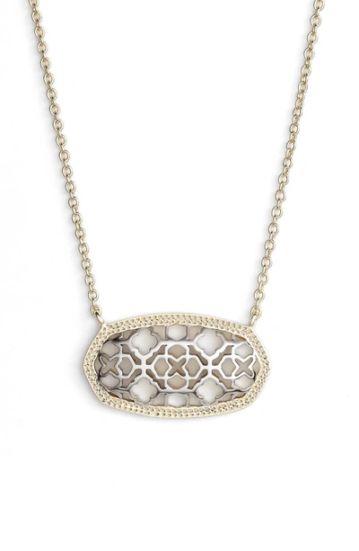 Shop Kendra Scott 'dollie' Pendant Necklace In Gold/ Silver