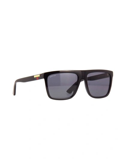 Shop Gucci Gg0748s Sunglasses In Black Black Grey