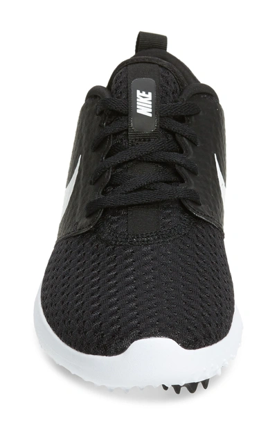 Shop Nike Roshe G Golf Shoe In Black/ Metallic White/ White