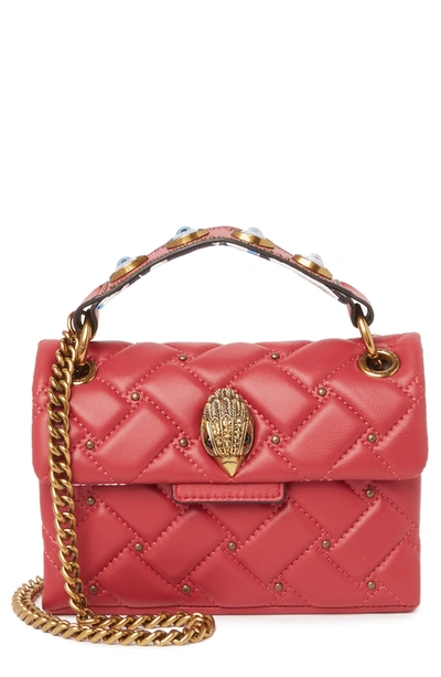 Leather Mini Kensington Evil Eye Crossbody Bag In Red