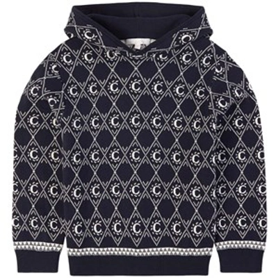 Shop Chloé Navy Jacquard Sweater