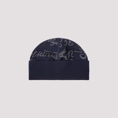 Shop Berluti Beanie Signature Hat In Blue