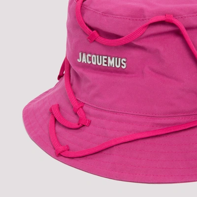 Shop Jacquemus Le Gadjo Montagne Hat In Pink &amp; Purple