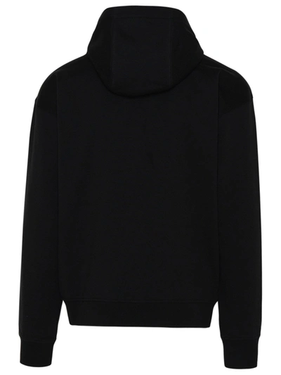 Shop Versace Black Cotton Sweatshirt