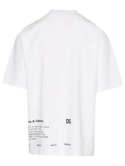 Shop Dolce & Gabbana White Cotton Blend T-shirt