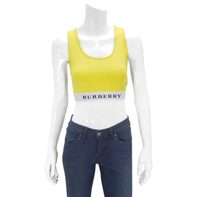Shop Burberry Ladies Sports Bra In Bright Yellow