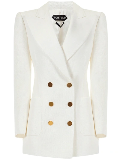 Shop Tom Ford Jackets In Chalk