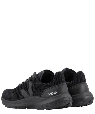 Shop Veja "marlin V-knit" Sneakers In Black  