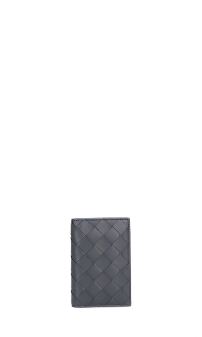 Shop Bottega Veneta Intrecciato Card Holder In Black