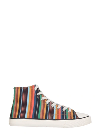 Shop Paul Smith High Sneakers In Multicolour