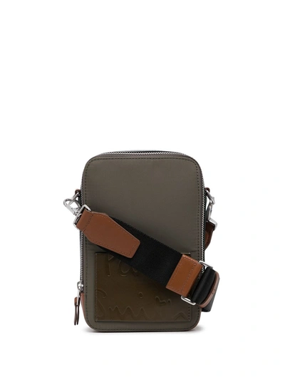 Shop Paul Smith Colour-block Messenger Bag In 绿色