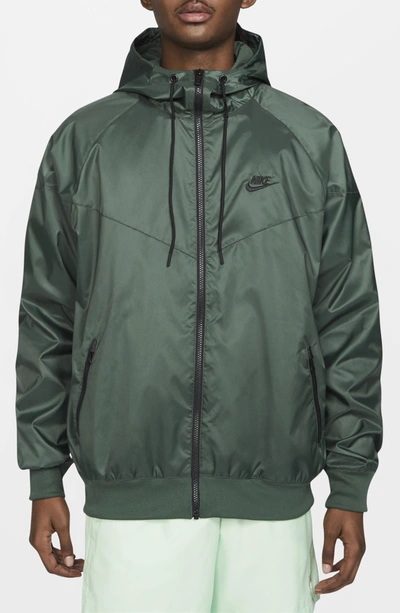 Shop Nike Sportswear Windrunner Jacket In Galactic Jade/ Black