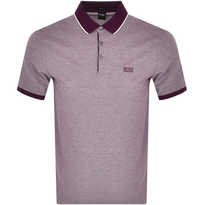 Shop Boss Business Boss Prout 28 Short Sleeved Polo T Shirt Purple